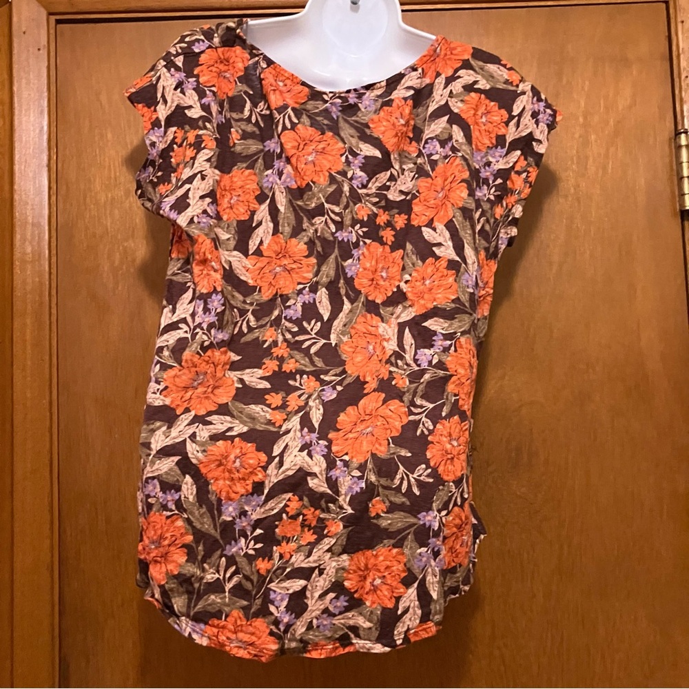 Haute Hippie Floral Poppy Top Sz L - Picture 5 of 7